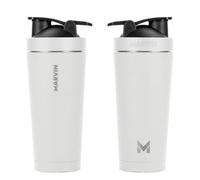 MARVIN THE SHAKED - Termo Batidor Acero Inoxidable 750 ml - Conserva frío 12 horas - Conserva calor 8 horas - Diseño Premium para Smoothies, Protein Shakes y Estilo Activo - Sin BPA (Good White)