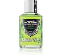 Marvis Enjuague bucal concentrado menta verde, 120 ml, colutorio sin alcohol para un aliento fresco, reduce la acumulación de placa y cuida las encías