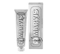 Marvis Pasta de dientes blanqueante de menta, 85 ml, gel dentífrico para un blanqueamiento natural, pasta dental refrescante que elimina la placa