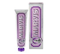 Marvis Pasta de dientes de menta y jazmín, 85 ml, dentífrico que ayuda a eliminar la placa y cuida las encías, higiene dental, frescor duradero