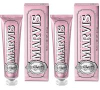 Marvis Pasta de dientes Encías Sensibles Menta Suave, 75 ml, dentífrico para higiene dental, elimina la placa y cuida las encías, frescor duradero (Paquete de 2)