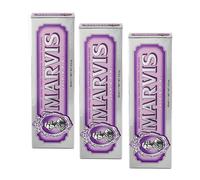 Marvis Pasta de dientes de menta y jazmín, 85 ml, dentífrico que ayuda a eliminar la placa y cuida las encías, higiene dental, frescor duradero