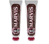 Marvis Pasta de dientes Selva Negra de chocolate y cereza, 75 ml, dentífrico para higiene dental, elimina la placa y cuida las encías, frescor duradero (Paquete de 2)