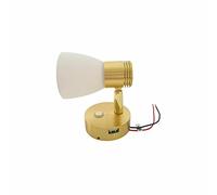MARVIX Luz de lectura LED 12 V 24 V Acabado de latón Spotlight Touch Control Dimmer Switch & Puerto USB Motorhome Caravana Campervan Barco Lámpara