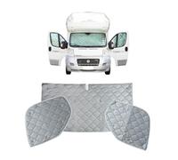 Marvix Persianas térmicas interiores de 9 capas premium para parabrisas de Fiat Ducato, Boxer y Relay 2006-2025 para autocaravanas con protección solar