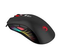 MARVO Ratón para Juegos M519 con iluminación RGB 12000 dpi Sensor óptico con 7 Modos de iluminación de hasta 1000 Hz, Color Negro