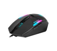MARVO Ratón RGB para juegos con cable, color negro