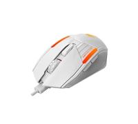 Marvo Scorpion M291 WH CAPO - Ratón para juegos con cable, iluminación de 7 colores, 6400 DPI, color blanco