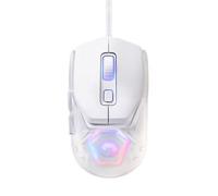 Marvo Z Fit Lite - Ratón blanco para juegos con sensor Pixart 3327