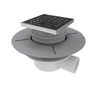 MARWELL Desagüe horizontal para plato de ducha, plato de ducha y desagüe, cromado FAC033