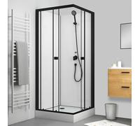 Marwell Ducha completa Prime Style Square 80 x 80 x 200 cm, incluye plato de ducha y grifo, cabina de ducha lista