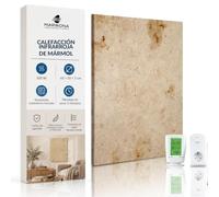 Marwona calefactor de infrarrojos de piedra natural 500 W - Jura | Termostato inalámbrico, calefactor de mármol auténtico, montaje mural, 60 x 50 cm, eficiente, silencioso, diseño elegante