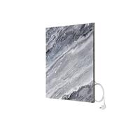 Marwona Calefactor de infrarrojos de piedra natural con termostato I 500 W I Carrara-Optik A-500 I Radiador Eléctrico de Pared Eficiente I 5 años de garantía I Calidad alemana