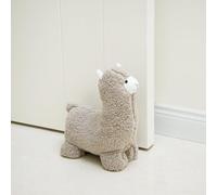 Marwood - Tope de puerta decorativo para el hogar y la oficina, bonito tope de puerta interior con peso y diseño de alpaca, tope de tela con relleno y diseño de animal para el suelo