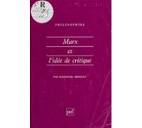 Marx Et Lidée De Critique (ebook)