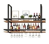 MARXAN Estante Moderno para Vino, Colgador de decoración para Bar, Restaurante, Estante Colgante para Flores, Estante de Almacenamiento Multifuncional con Soporte para Copa de Vino