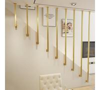 MARXAN Pasamanos para escalones de desván, barandilla de Escalera Interior con herrajes, pasamanos de Hierro Forjado, barandilla de transición Decorativa.(135cm(4.4ft))
