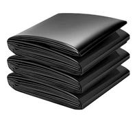 MARXAN Revestimiento Negro para Estanques, Capa Base de Grosor, Revestimiento Duradero para Estanques, Membrana a Prueba de Humedad para Piscinas de Koi y Peces, Fuentes y Arroyos(4x6m)
