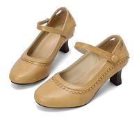Mary Jane Pumps Oktoberfest Elegantes zapatos de tirolesa para mujer, estilo retro, informal, patchwork, lazo, pajarita de tacones altos, cómodos, zapatos de tacón alto, rockabilly, lacado, zapatos de