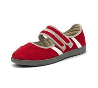 Mary Jane - Zapatos deportivos para mujer, cómodos zapatos planos de ballet | Gamuza sintética suave | Correas dobles de | Suela TPR antideslizante | Plantilla acolchada | elegante
