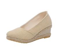 Mary Jane Zapatos Espadrilles Sandalias Plataforma Bailarinas Ligeras Sandalias de Cuña Transpirables Sandalias Orthopédicas Sandalias Delanteras Cerradas Sandalias Romanas Zapatos de Nube Plataforma