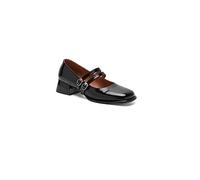 ERICAT Mary Jane Zapatos Mujer Viento Colegio Retro Moda Cabeza Redonda una Palabra con un Tacón Grueso Tacón Medio Alto
