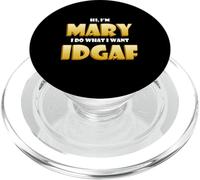 Mary Joke Idgaf Meme Funny Halloween Costume For Mary PopSockets PopGrip para MagSafe