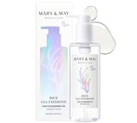 Mary&May Aceite Limpiador LHA con Arroz + Glutatión | Desmaquillante Diario | Elimina Impurezas, Sebo y Poros Obstruidos | Doble Limpieza | Exfoliación Suave | Cuidado de la Piel Coreano | 200 ml