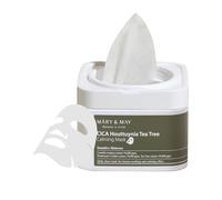 Mary&May Cica Houttuynia Tea Tree Calming Mask - Mascarilla De Hoja Diaria Para Calmar E Hidratar Al Instante - Cuidado De La Piel Coreano, Hipoalergénica Y Libre De Crueldad, 30 Hojas