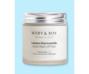 Mary & May Mascarilla para una piel brillante Lemon Niacinamide Glow Wash Off Pack - 125 g