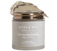 Mary&May Mascarilla Vegana Lavable de Cica y Árbol de Té - Mascarilla de Arcilla con Centella Natural para Piel Sensible, Alivia Irritación, Limpia Poros e Hidrata, 110g