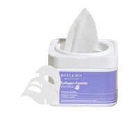 Mary&May Colágeno Peptide Vital Mask 30ea | Colágeno de bajo peso molecular, Máscara Hoja Peptídica, Cuidado de la Piel Coreano, Máscaras foliares, Hidratante | CEE Verde