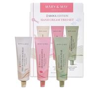 Mary&May Set Trío de Cremas de Manos con Manteca de Karité y Salvado de Arroz (Edición Seúl) - Hidratante de Manos Vegano Coreano para Manos Suaves y Saludables - 3 Fórmulas y Aromas Diferentes, 50 ml