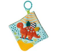 Mary Meyer Pebblesaurus Crinkle Teether Toy with Baby Paper and Squeaker, 15.4 x 15.4-Centimetres, Dinosaur