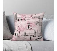 Mary Poppins Cherry Tree London - Funda de almohada de poliéster y lino, terciopelo, con cremallera, decoración para el hogar, al por mayor