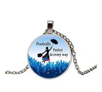 Mary poppins fantasy girl imagen collar collar joyería hecha a mano, 1