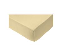 Mary Rose Sábana bajera de punto fino de elastano - marrón claro, 90 x 200 cm