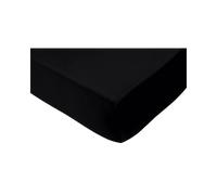 Mary Rose Sábana bajera de punto fino de elastano - negro, 90 x 200 cm