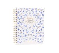Mary Square Chosen Loved Redeemed - Diario de notas de sermón, cuaderno cristiano en espiral de 9 x 7.5 pulgadas, 190 páginas guiadas con secciones de escritura, oración y reflexión