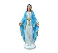 Mary Statue Figurine, Resin Desk Ornament With Open Arms, 12cm Decoration