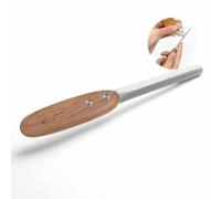 MaryCarrie Lima de uñas para perro, lima de uñas de metal recubierto de diamante para perros y gatos, mango ergonómico de nogal, suaviza y da forma a todos los tipos de uñas de los pies, elimina las