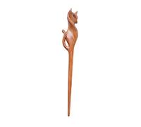 Marycrafts Horquilla de madera para el pelo de gato, accesorios para el pelo hechos a mano