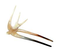 Marycrafts Horquilla para el pelo de búfalo con traga de pájaro, accesorios hechos a mano