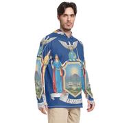 Maryland State Flag - Sudadera con capucha de protección solar de manga larga con protección solar UPF 50+ S, New York State Flag, XX-Large
