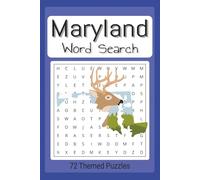 Maryland Themed Word Search Puzzle Book: Easy to Read Word Find
