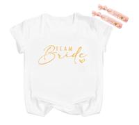 Marypaty Camiseta Team Bride Mujer, JGA Camiseta Equipo Novia, Camiseta Mädchen, Camiseta Dama de Honor, Camiseta Team Bride