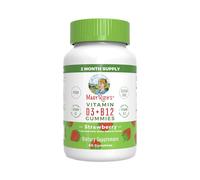 MaryRuth Organics, Gomas de Vitamina D3 y B12, Sabor Fresa, 60 Gomitas Veganas, Probadas en Laboratorio, Vegetarianas, Sin Gluten, Sin Soja, Sin OGM