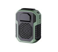 MARZIUS Ventilador portátil con clip de cintura, ventilador de cinturón portátil de 6000 mAh con función de banco de energía, flujo de aire fuerte de 6200 rpm, ventilador de collar personal para