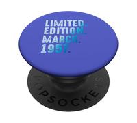 Marzo 1957 Año 1957 Cumpleaños 1957 Edición Limitada PopSockets PopGrip Adhesivo