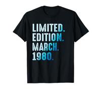 Marzo 1980 Año 1980 Cumpleaños 1980 Edición Limitada Camiseta